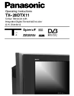 Panasonic TX-28DTX11 Operating Instructions Manual preview