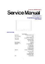 Panasonic TX-28F250A-AUSTRALIA Service Manual предпросмотр