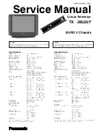 Preview for 1 page of Panasonic TX-28LD2F Service Manual