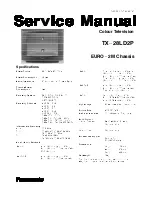 Предварительный просмотр 3 страницы Panasonic TX-28LD2P Service Manual