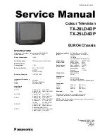 Preview for 1 page of Panasonic TX-28LD4DP Service Manual