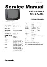 Preview for 1 page of Panasonic TX-28LD4DPL Service Manual