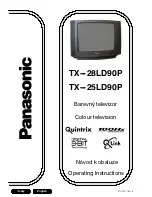 Preview for 2 page of Panasonic TX-28LD90P Operating Instructions Manual