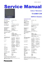 Panasonic TX-28MK1C/M Service Manual preview