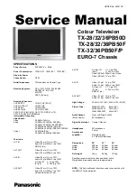 Panasonic TX-28PB50D Service Manual предпросмотр