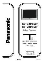 Preview for 1 page of Panasonic TX-28PB50F Operating Instructions Manual