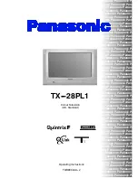 Panasonic TX-28PL1 Operating Instructions Manual предпросмотр