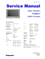 Preview for 1 page of Panasonic TX-28PL1 Service Manual