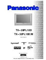 Preview for 1 page of Panasonic TX-28PL10D Operating Instructions Manual