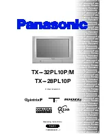 Panasonic TX-28PL10P Operating Instructions Manual preview