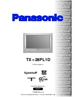 Предварительный просмотр 1 страницы Panasonic TX-28PL1D Operating Instructions Manual