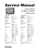 Preview for 3 page of Panasonic TX-28SL1F / TX-25SL1? Service Manual