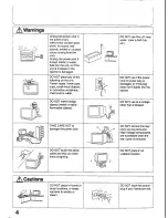 Предварительный просмотр 4 страницы Panasonic TX-28WG25 Series Operating Instructions Manual