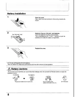 Предварительный просмотр 8 страницы Panasonic TX-28WG25 Series Operating Instructions Manual