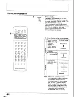 Предварительный просмотр 44 страницы Panasonic TX-28WG25 Series Operating Instructions Manual