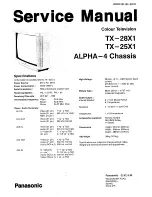 Panasonic TX-28X1 Service Manual preview