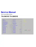 Panasonic TX-28XD1E Service Manual preview