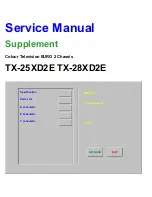 Panasonic TX-28XD2E Service Manual preview