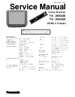 Предварительный просмотр 2 страницы Panasonic TX-28XD2E Service Manual