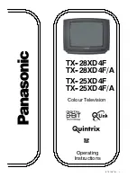 Предварительный просмотр 2 страницы Panasonic TX-28XD4F Operating Instructions Manual