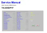 Panasonic TX-28XDP1F Service Manual preview