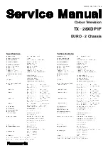 Preview for 2 page of Panasonic TX-28XDP1F Service Manual