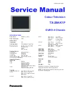 Предварительный просмотр 1 страницы Panasonic TX-29AK1P Service Manual