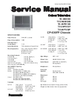 Предварительный просмотр 1 страницы Panasonic TX-29E50D Service Manual