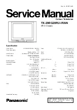 Panasonic TX-29EG20RU-IRAN Service Manual предпросмотр