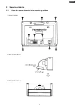 Предварительный просмотр 5 страницы Panasonic TX-29F150B Service Manual