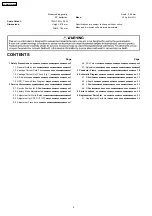 Предварительный просмотр 2 страницы Panasonic TX-29F355R-IRAN Service Manual