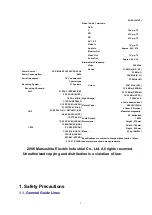 Предварительный просмотр 2 страницы Panasonic TX-29FX20R Service Manual