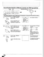 Preview for 34 page of Panasonic TX-29GF85 Series Operating Instructions Manual