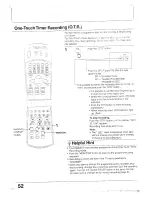 Предварительный просмотр 52 страницы Panasonic TX-29GV10 Series Operating Instructions Manual