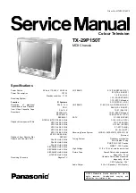 Предварительный просмотр 1 страницы Panasonic TX-29P150T Service Manual