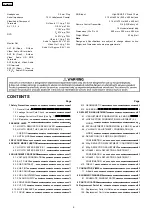 Предварительный просмотр 2 страницы Panasonic TX-29P150T Service Manual