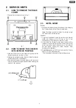 Предварительный просмотр 5 страницы Panasonic TX-29P150T Service Manual