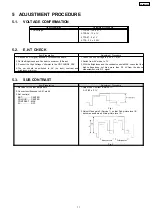 Предварительный просмотр 11 страницы Panasonic TX-29P150T Service Manual