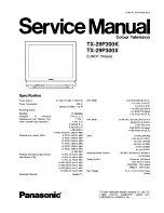 Panasonic TX-29P300K Service Manual предпросмотр