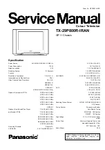 Panasonic TX-29P800R-IRAN Service Manual preview