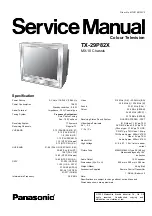 Panasonic TX-29P82X Service Manual preview