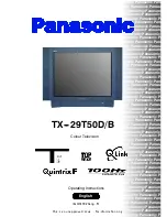 Panasonic TX-29PM11F Operating Instructions Manual предпросмотр