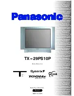 Предварительный просмотр 1 страницы Panasonic TX-29PS10P Operating Instructions Manual