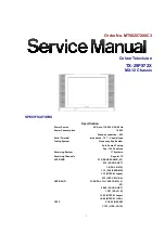 Предварительный просмотр 1 страницы Panasonic TX-29PS72X Service Manual