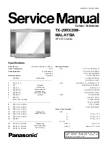 Предварительный просмотр 1 страницы Panasonic TX-29RX20M-MALAYSIA Service Manual