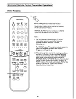 Предварительный просмотр 25 страницы Panasonic TX-29S90Z Operating Instructions Manual