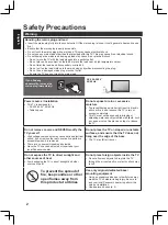 Preview for 2 page of Panasonic TX-32A400E Operating Instructions Manual