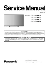 Preview for 1 page of Panasonic TX-32A400E Service Manual