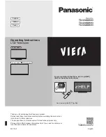 Preview for 1 page of Panasonic TX-32ASX603 Operating Instructions Manual