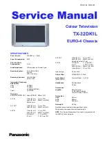 Preview for 1 page of Panasonic TX-32DK1L Service Manual